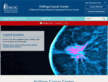 Tablet Screenshot of hollingscancercenter.org